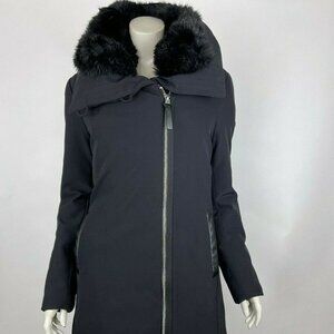Derek Lam 10 Crosby Coat Fur Trim Insulated Full Zip Anorak Jacket PocketWomen M